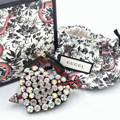 GUCCI Bracelet Bangle Sherry Line Heart Women Accessory Authentic