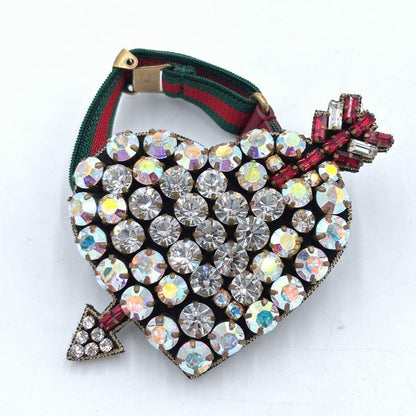 GUCCI Bracelet Bangle Sherry Line Heart Women Accessory Authentic