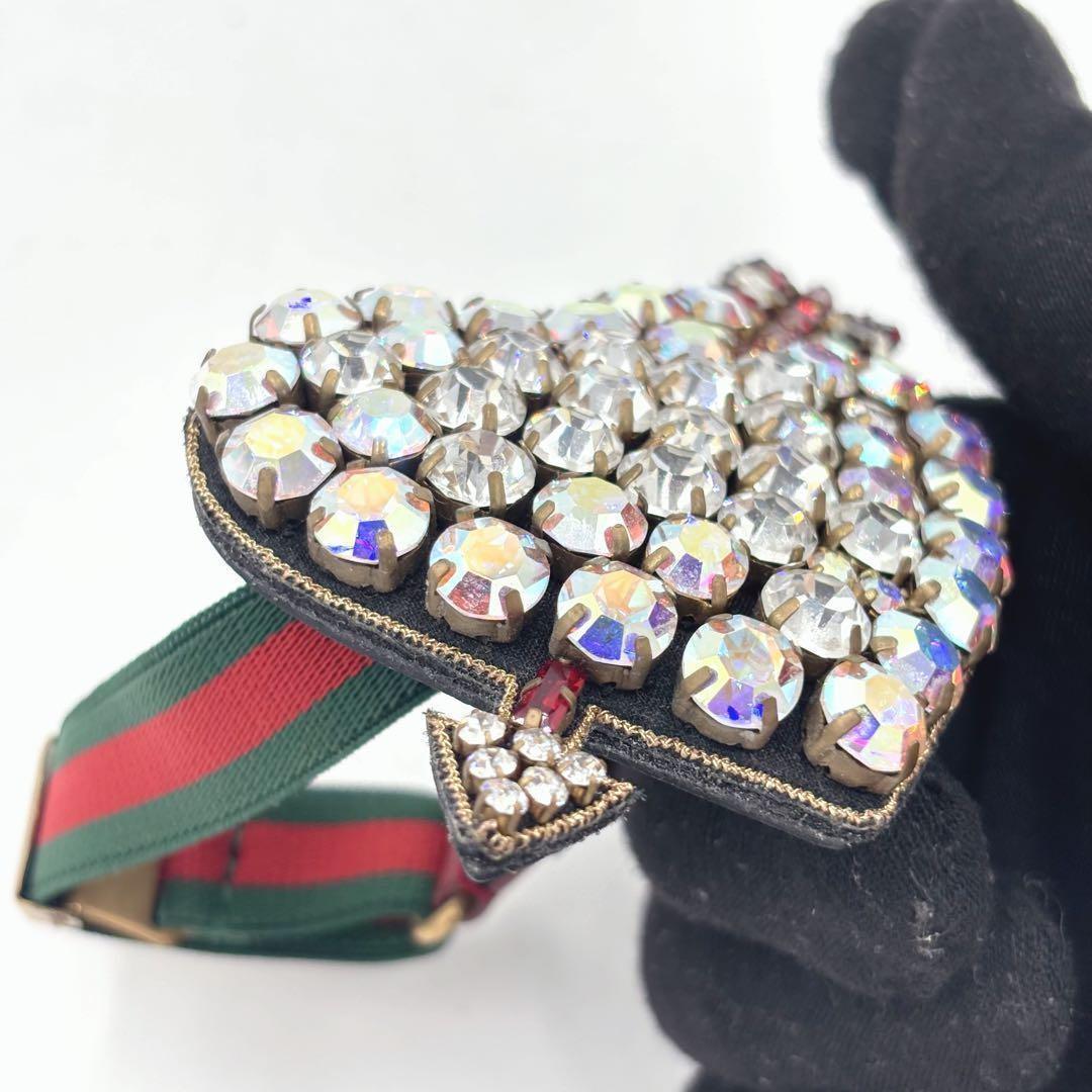 GUCCI Bracelet Bangle Sherry Line Heart Women Accessory Authentic
