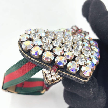 GUCCI Bracelet Bangle Sherry Line Heart Women Accessory Authentic