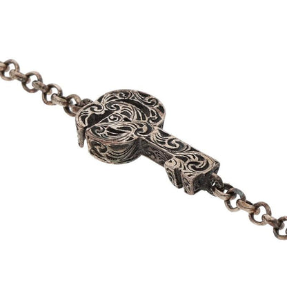 GUCCI Bracelet Bangle GG key motif Silver 925 Women Accessory Authentic