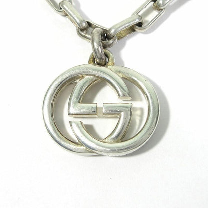 GUCCI Bracelet Bangle Interlocking G Silver 925 Men Accessory Authentic