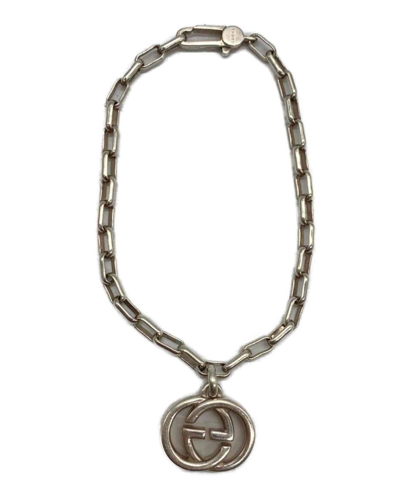 GUCCI Bracelet Bangle Chain Silver Ag925 Men Accessory Authentic