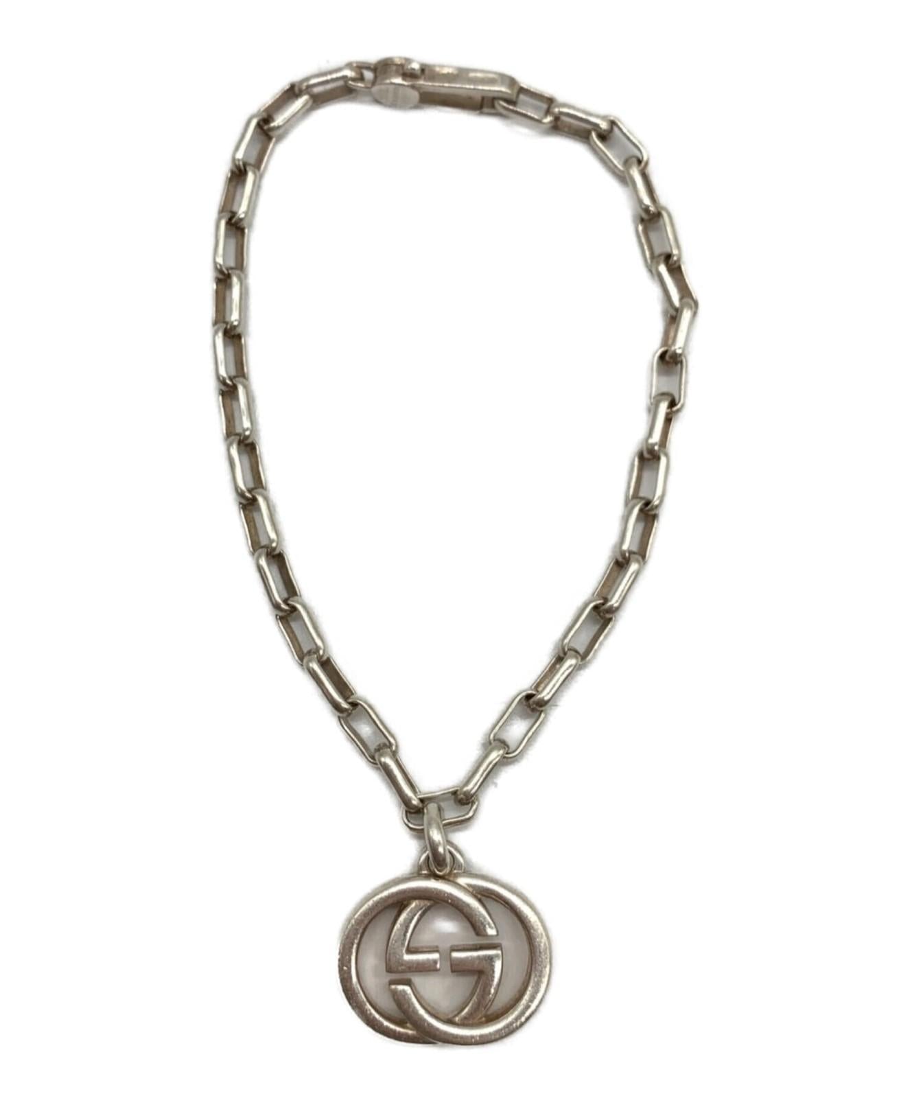 GUCCI Bracelet Bangle Chain Silver Ag925 Men Accessory Authentic