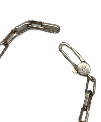 GUCCI Bracelet Bangle Chain Silver Ag925 Men Accessory Authentic