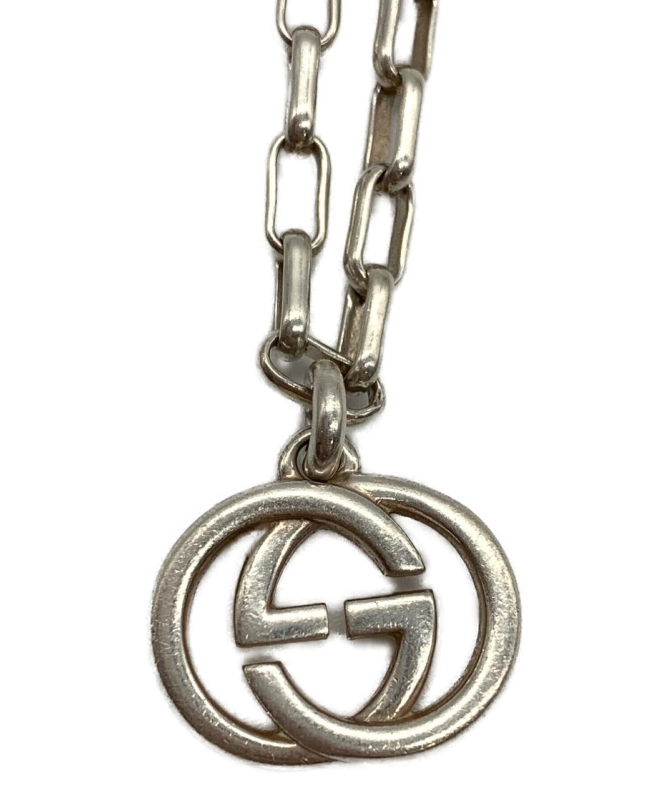 GUCCI Bracelet Bangle Chain Silver Ag925 Men Accessory Authentic