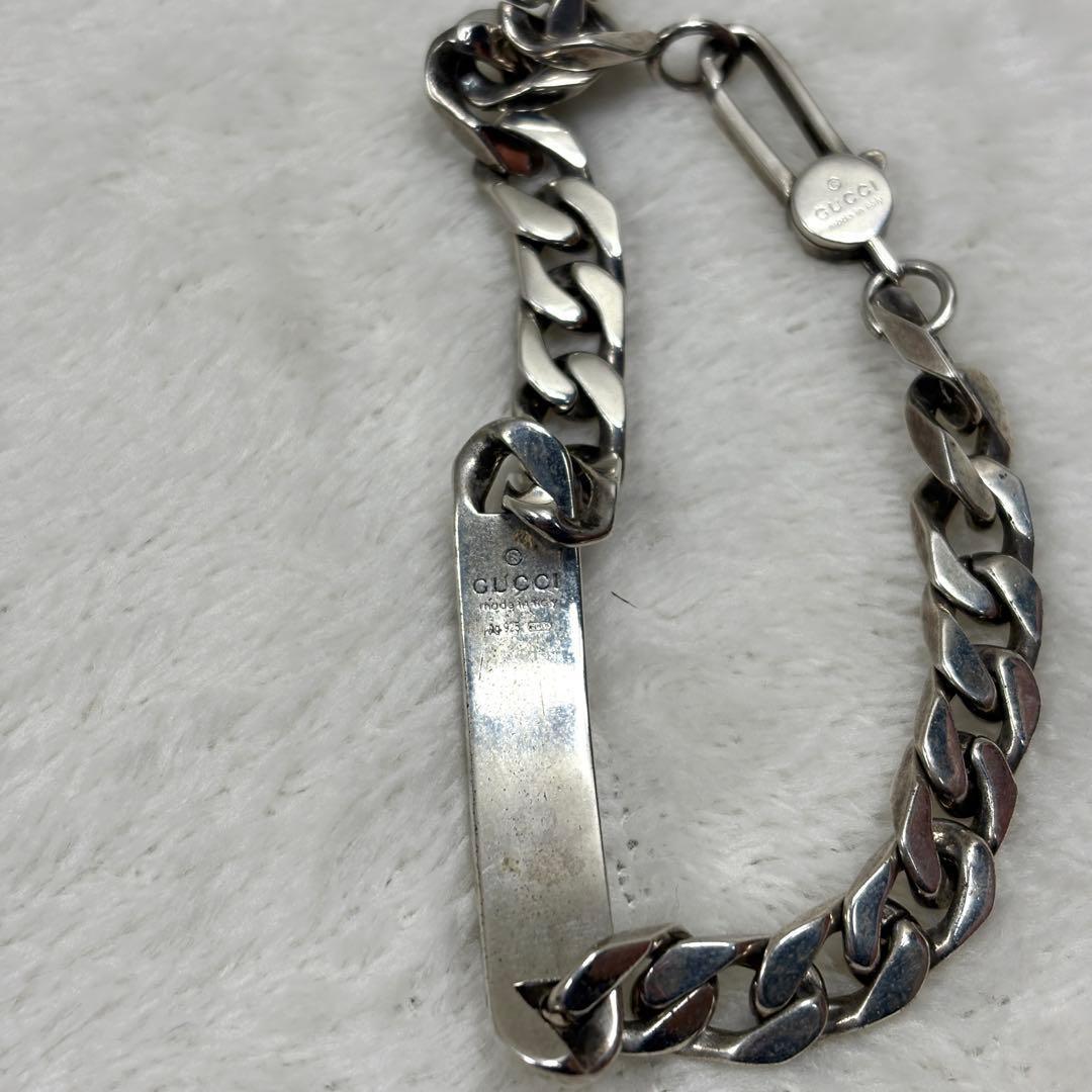GUCCI Bracelet Bangle GHOST Silver 925 Men Accessory Authentic