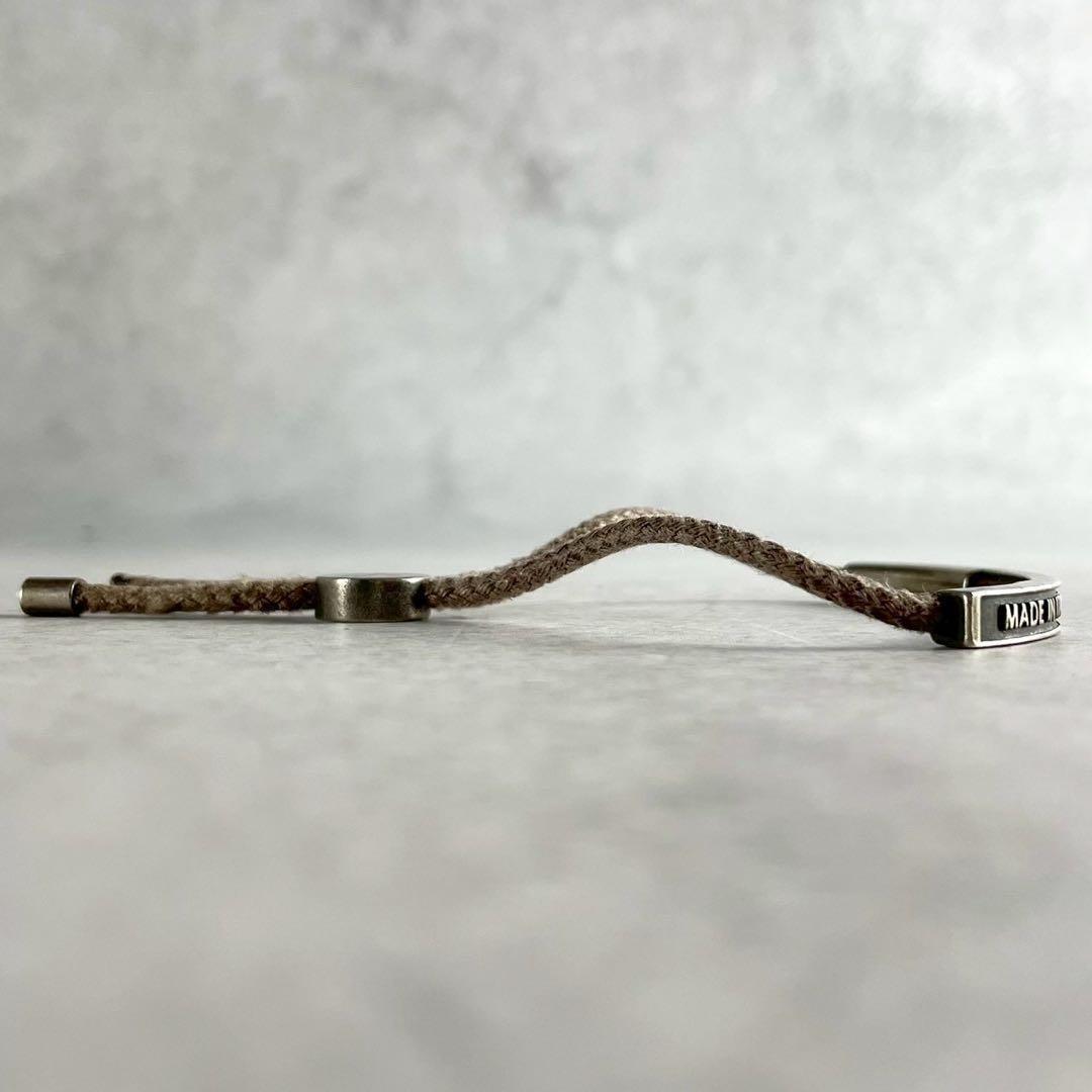 GUCCI Bracelet Bangle Interlocking GG Silver Ag925 Men Accessory Authentic