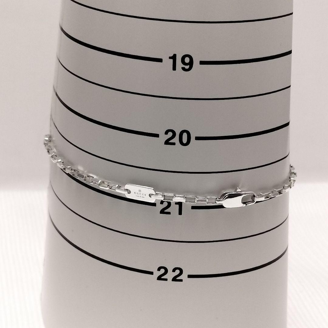 GUCCI Bracelet Bangle Venetian Square Silver 925 Men Accessory Authentic