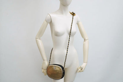 Saint Laurent Mini Shoulder Bag Purse YSL Cassandra Leather Gold Authentic