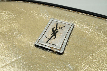 Saint Laurent Mini Shoulder Bag Purse YSL Cassandra Leather Gold Authentic