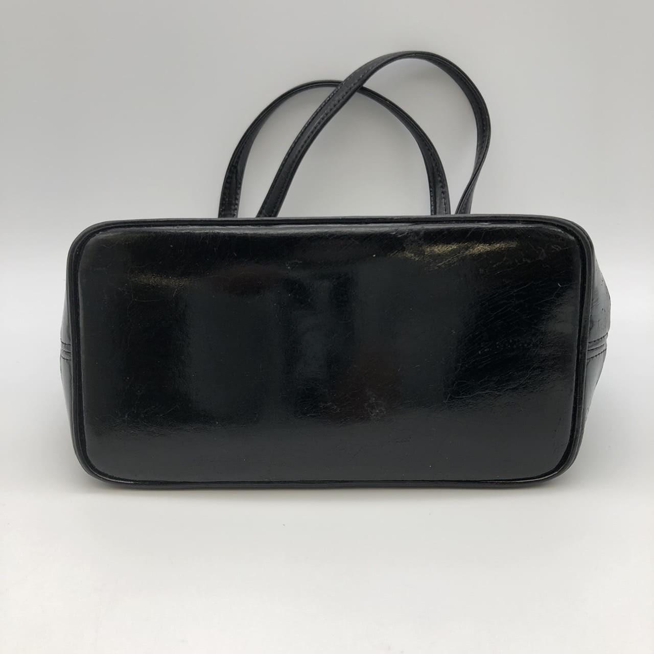 Saint Laurent Hand Bag Tote Purse Nylon Canvas Black Authentic