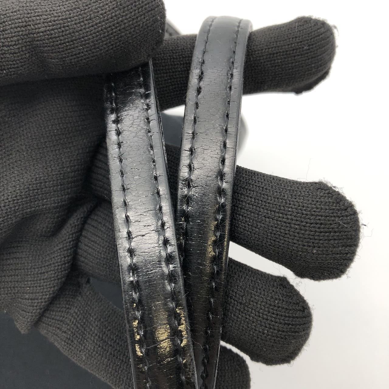 Saint Laurent Hand Bag Tote Purse Nylon Canvas Black Authentic