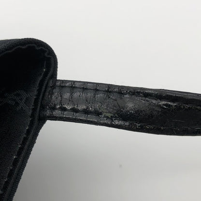 Saint Laurent Hand Bag Tote Purse Nylon Canvas Black Authentic