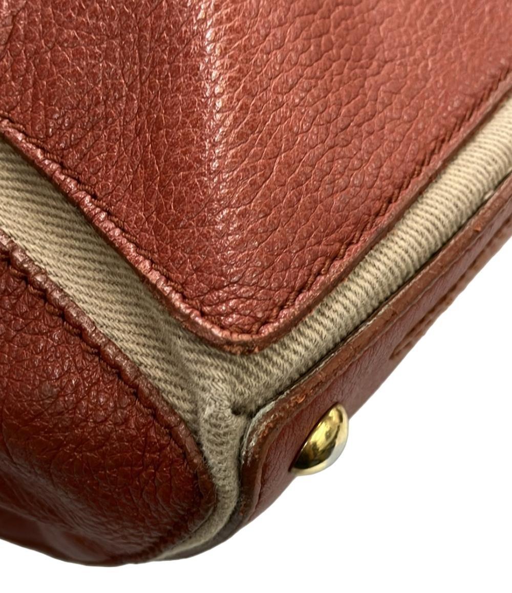 Saint Laurent Hand Bag Tote Purse Red Authentic