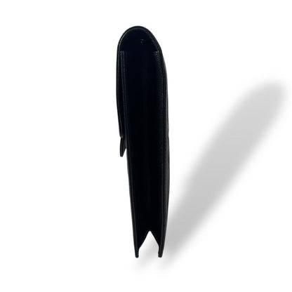 Saint Laurent Shoulder Bag Purse 3way YSL Cassandra Leather Black Authentic