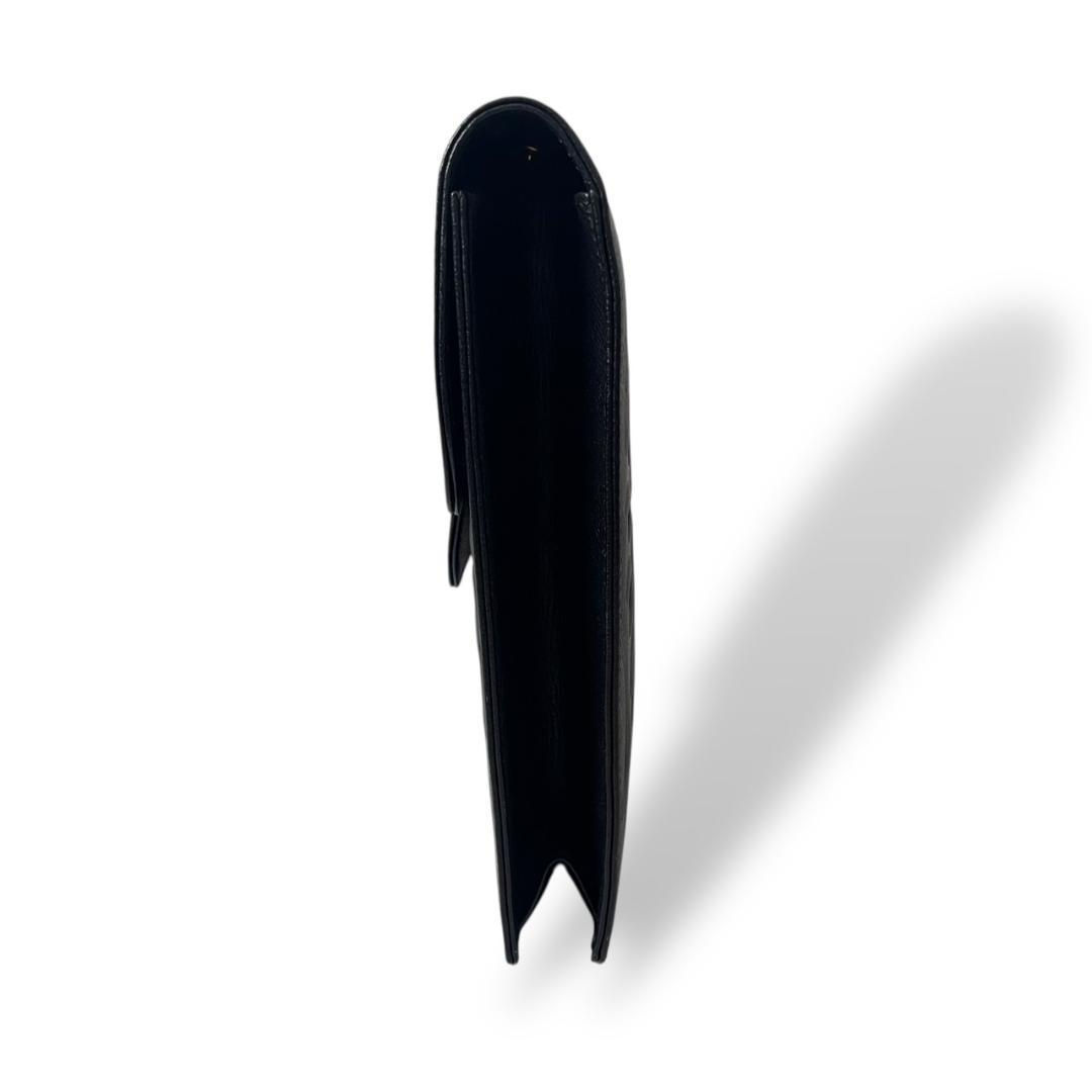 Saint Laurent Shoulder Bag Purse 3way YSL Cassandra Leather Black Authentic