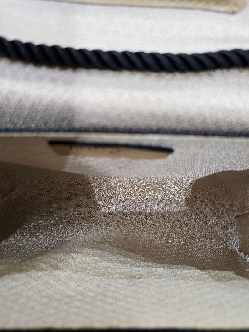 Saint Laurent Shoulder Bag Purse YSL Cassandra Nylon Black Authentic