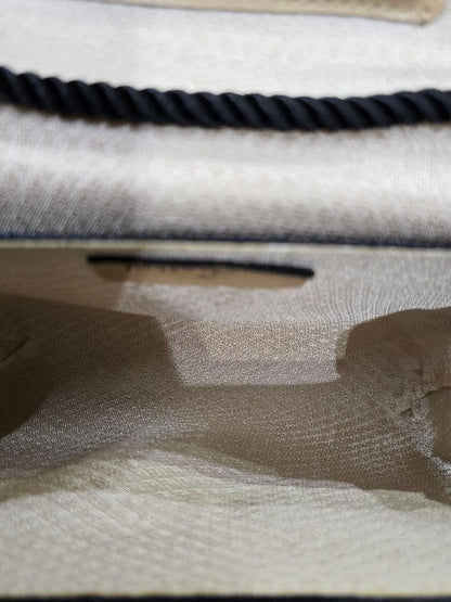 Saint Laurent Shoulder Bag Purse YSL Cassandra Nylon Black Authentic