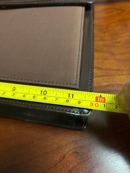 Saint Laurent Shoulder Bag Purse Logo Leather Brown Authentic