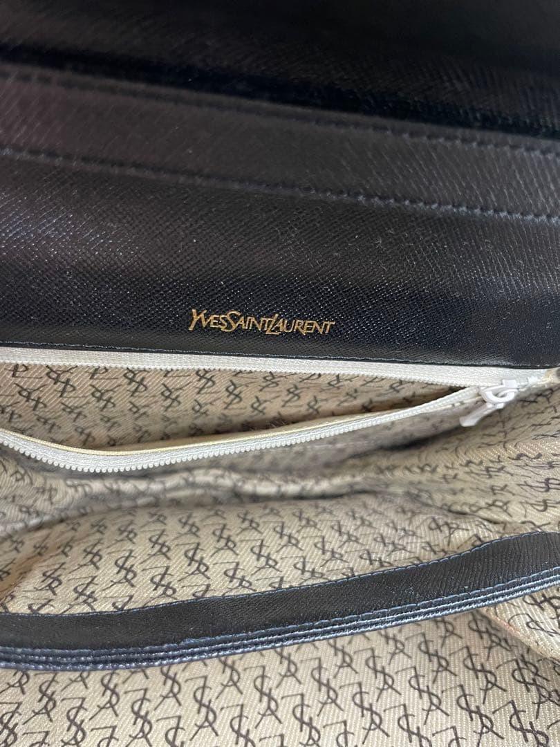 Saint Laurent Shoulder Bag Purse YSL Cassandra Black Authentic