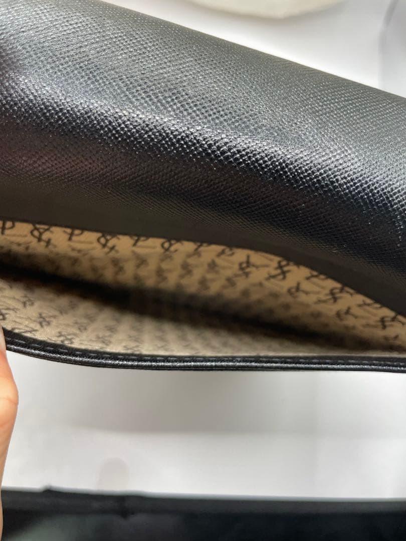 Saint Laurent Shoulder Bag Purse YSL Cassandra Black Authentic