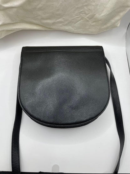 Saint Laurent Shoulder Bag Purse YSL Cassandra Black Authentic