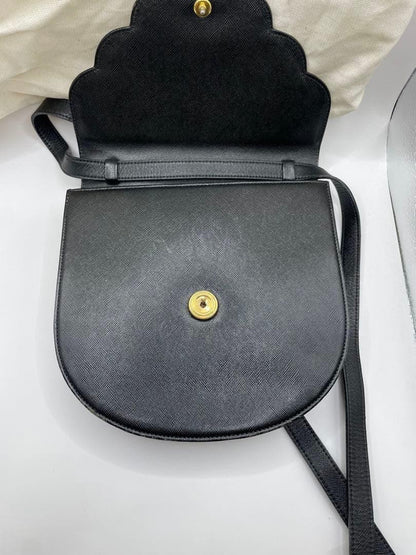 Saint Laurent Shoulder Bag Purse YSL Cassandra Black Authentic