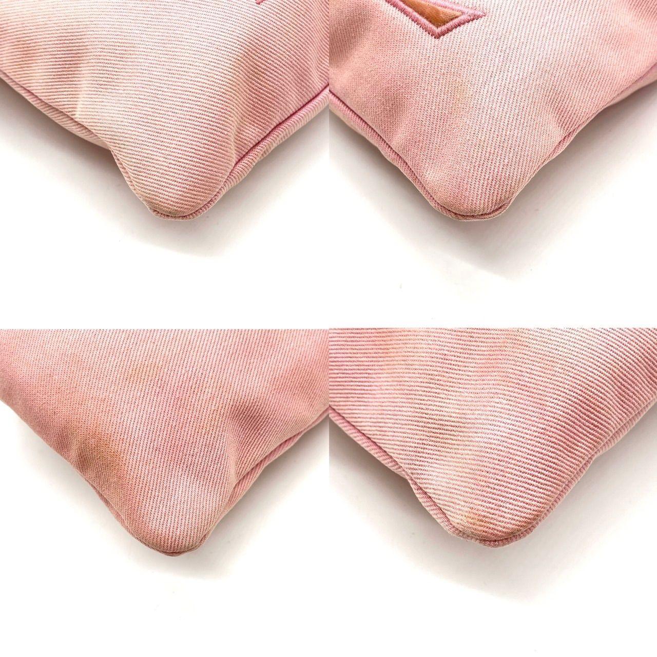 Saint Laurent Shoulder Bag Purse YSL Cassandra Canvas Leather Pink Authentic