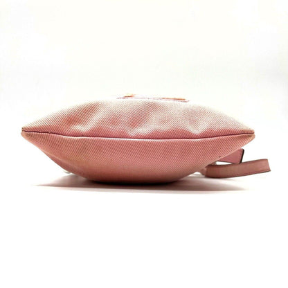 Saint Laurent Shoulder Bag Purse YSL Cassandra Canvas Leather Pink Authentic