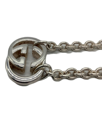 GUCCI Necklace Pendant Interlocking GG Silver Ag925 Women Accessory Authentic