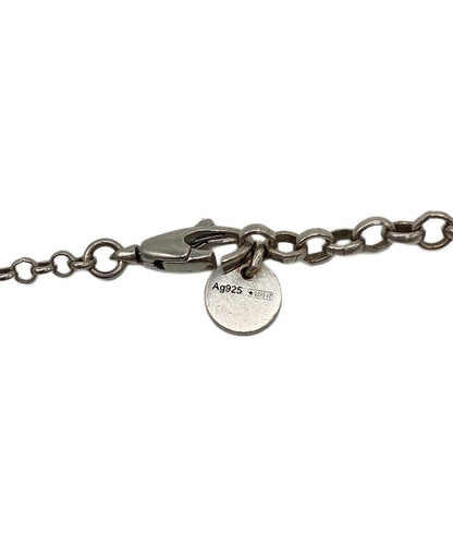 GUCCI Necklace Pendant GG emblem Silver Unisex Accessory Authentic