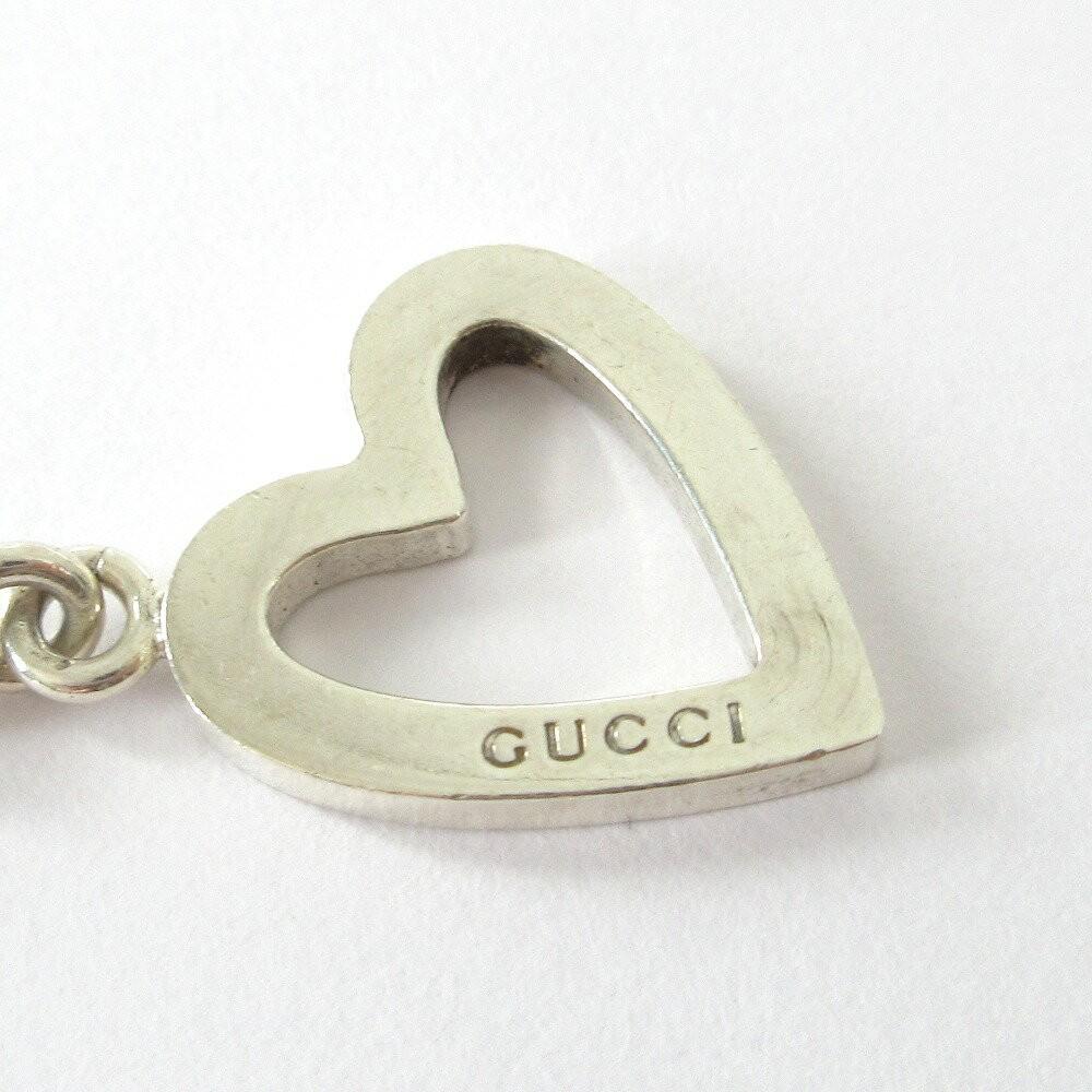 GUCCI Necklace Pendant ball chain Heart Silver 925 Women Accessory Authentic
