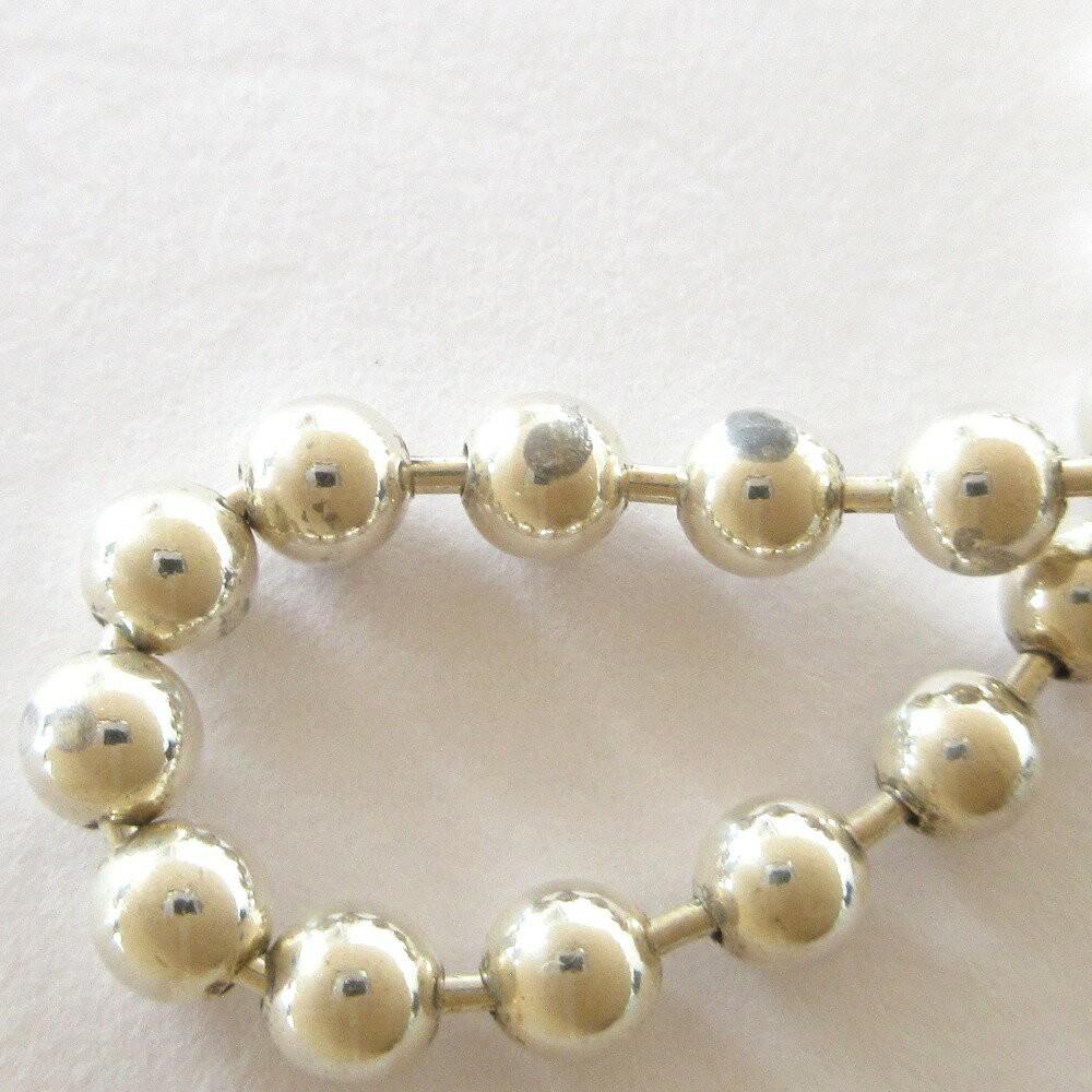 GUCCI Necklace Pendant ball chain Heart Silver 925 Women Accessory Authentic