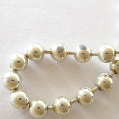 GUCCI Necklace Pendant ball chain Heart Silver 925 Women Accessory Authentic