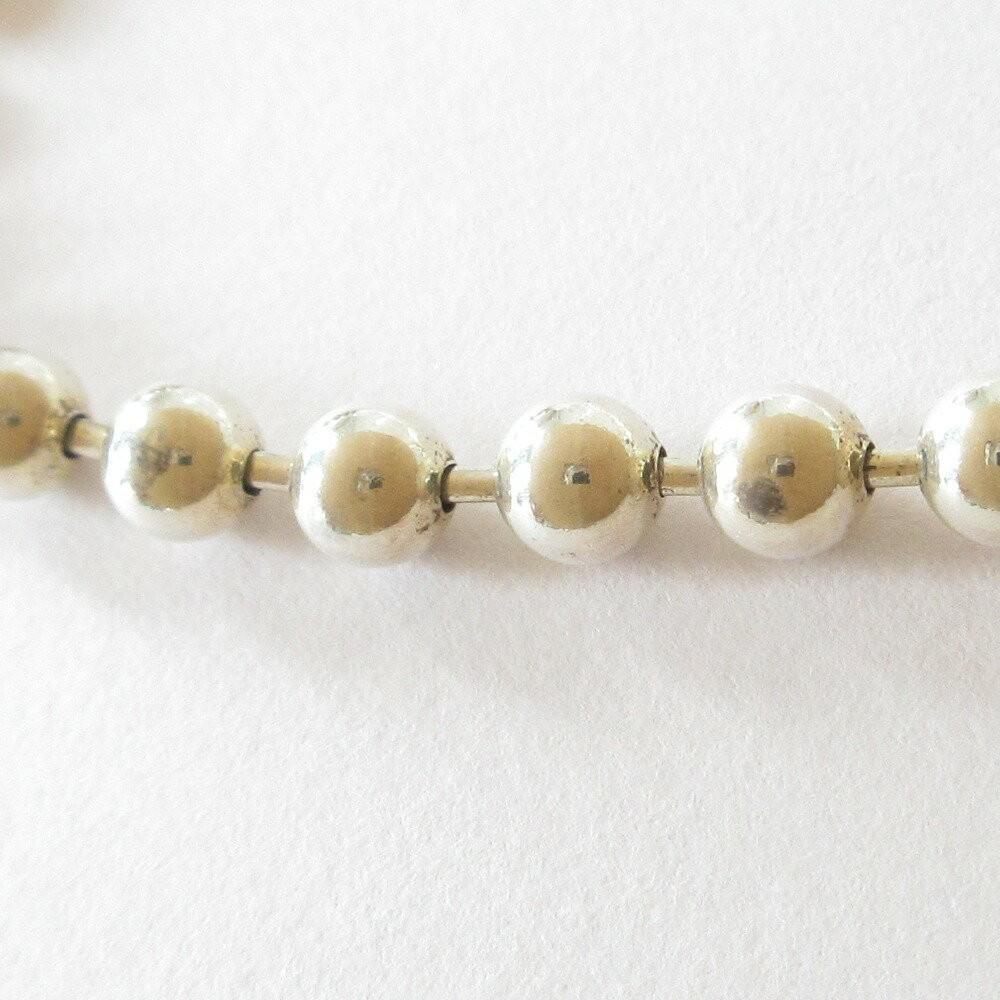 GUCCI Necklace Pendant ball chain Heart Silver 925 Women Accessory Authentic