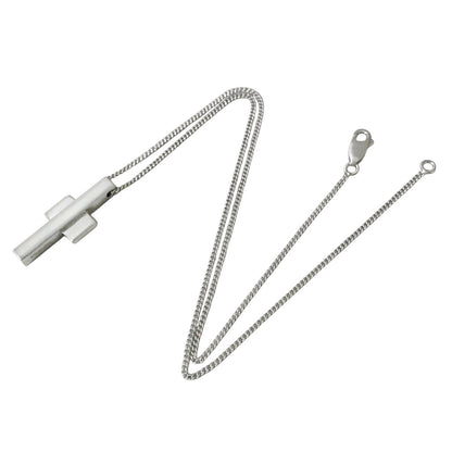 GUCCI Necklace Pendant cross Silver 925 Women Accessory Authentic