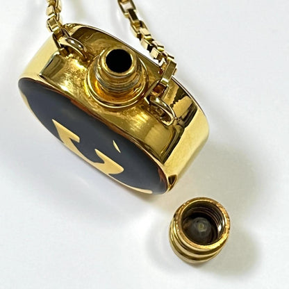 GUCCI Necklace Pendant Interlocking G Perfume bottle Women Accessory Authentic