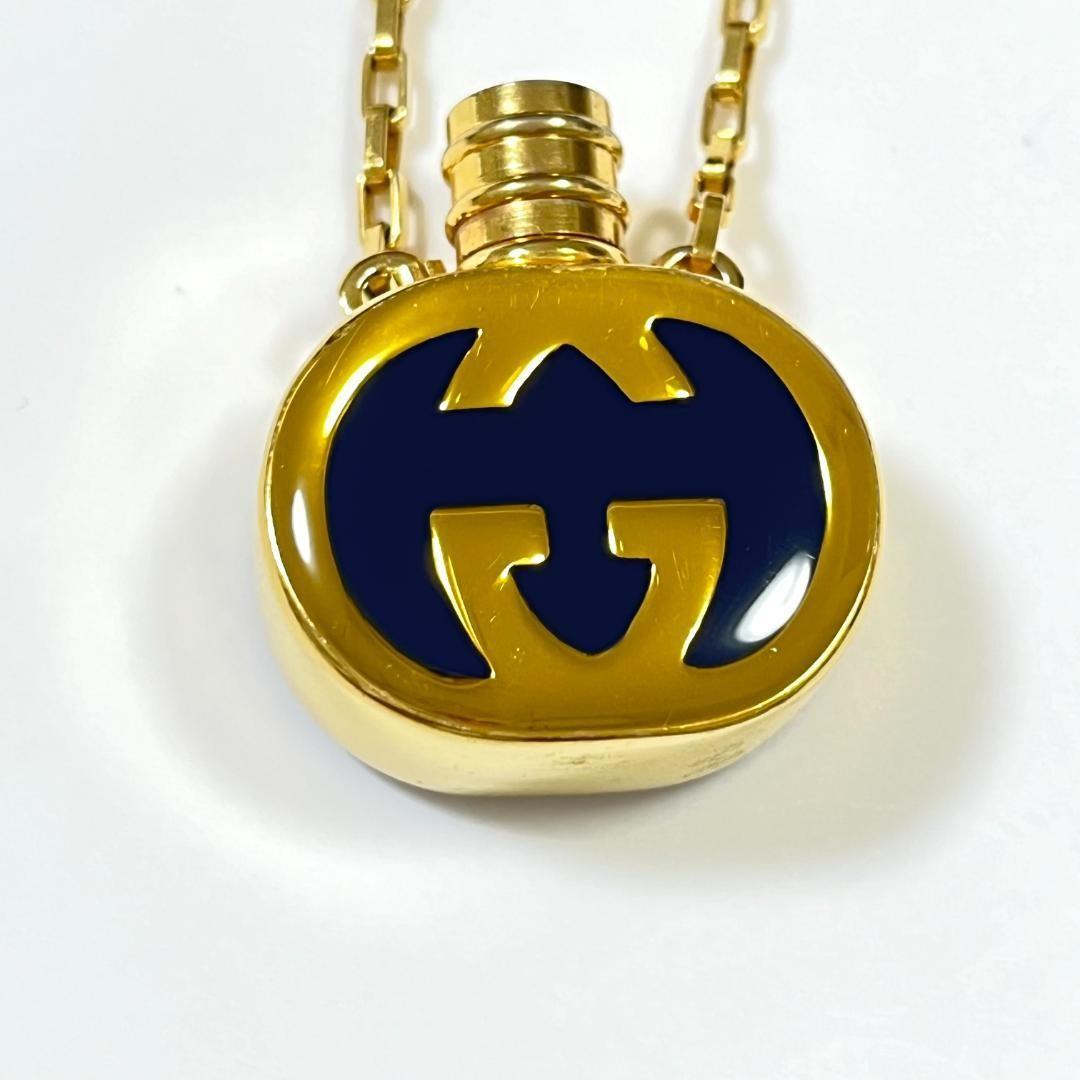 GUCCI Necklace Pendant Interlocking G Perfume bottle Women Accessory Authentic