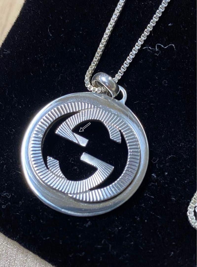 GUCCI Necklace Pendant Venetian chain Silver 925 Women Accessory Authentic