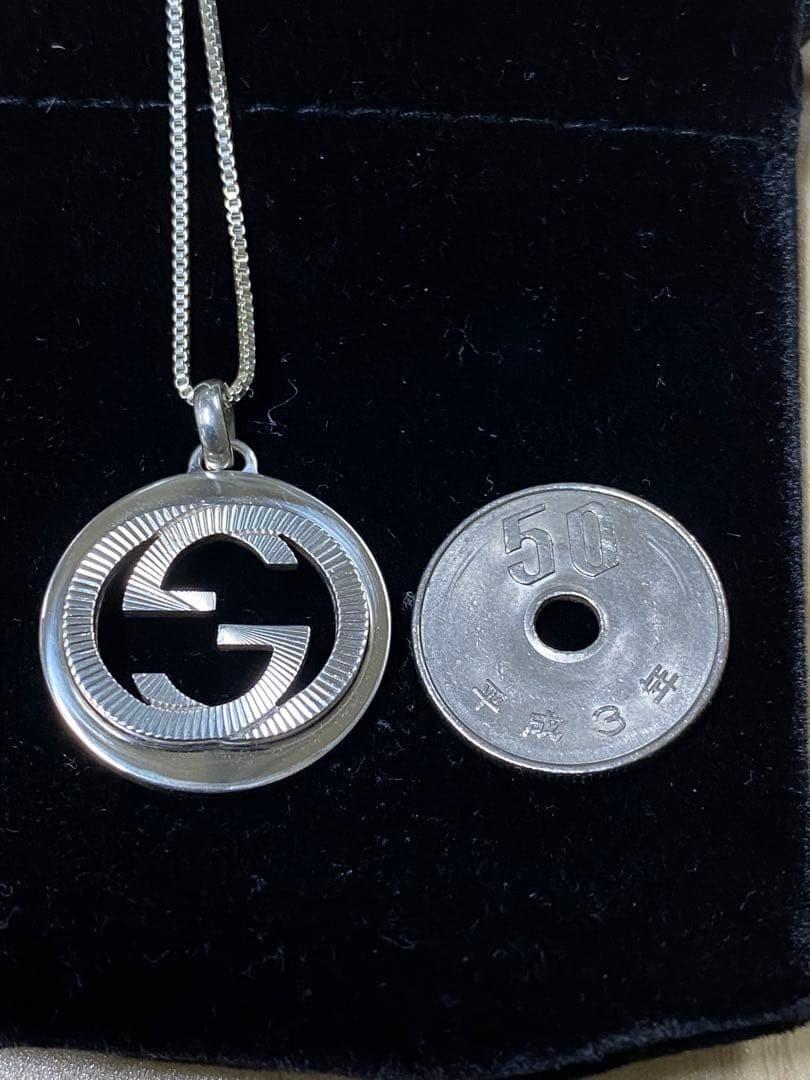 GUCCI Necklace Pendant Venetian chain Silver 925 Women Accessory Authentic