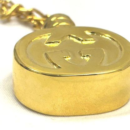 GUCCI Necklace Pendant Old Perfume Bottle Gold Women Accessory Authentic