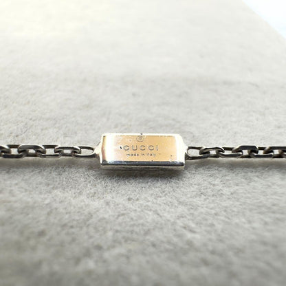 GUCCI Necklace Pendant Blue Topaz Silver 925 Women Accessory Authentic