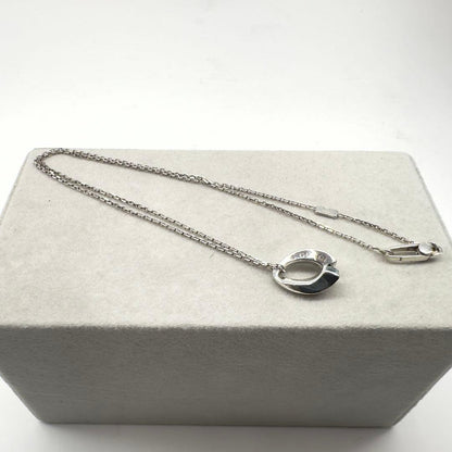 GUCCI Necklace Pendant Blue Topaz Silver 925 Women Accessory Authentic