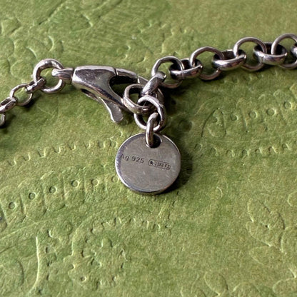 GUCCI Necklace Pendant Chain Silver 925 Men Accessory Authentic