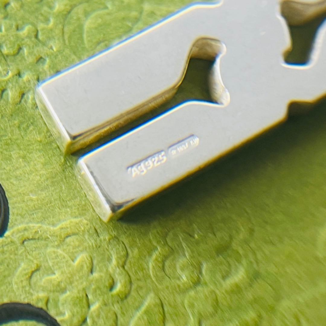 GUCCI Necklace Pendant Knot Infinity Silver 925 Men Accessory Authentic