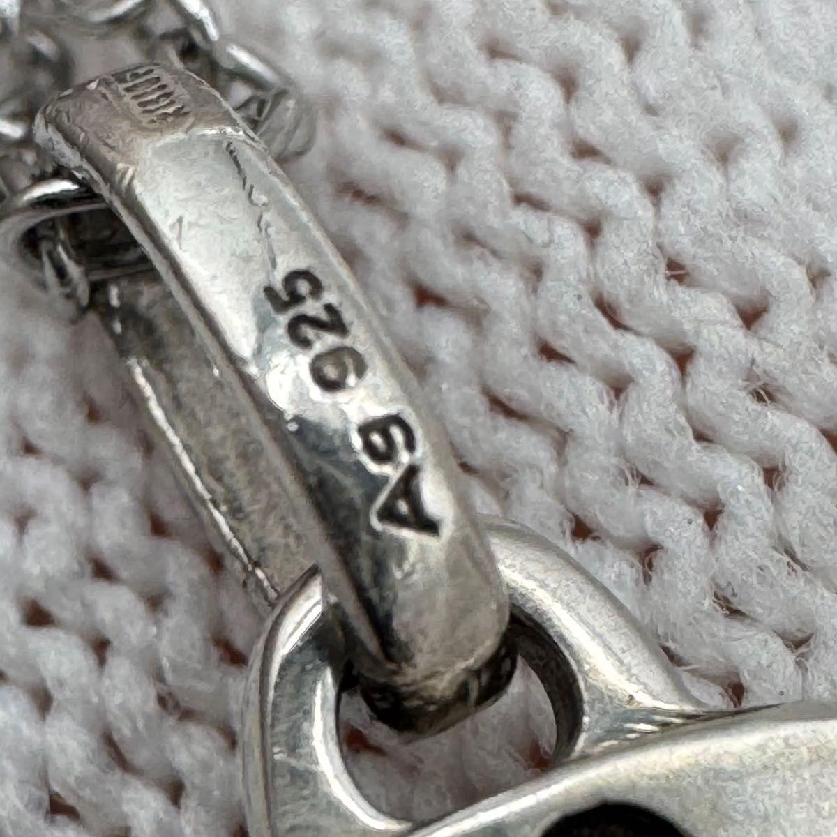 GUCCI Necklace Pendant Ghost Round Silver Ag925 Men Accessory Authentic