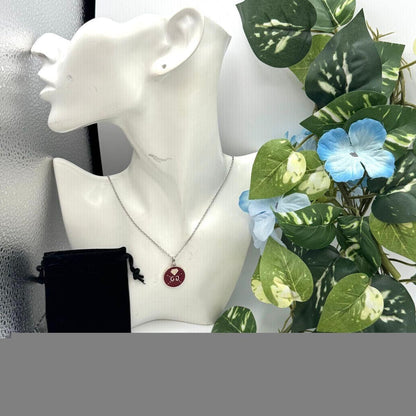 GUCCI Necklace Pendant Ghost Round Silver Ag925 Men Accessory Authentic