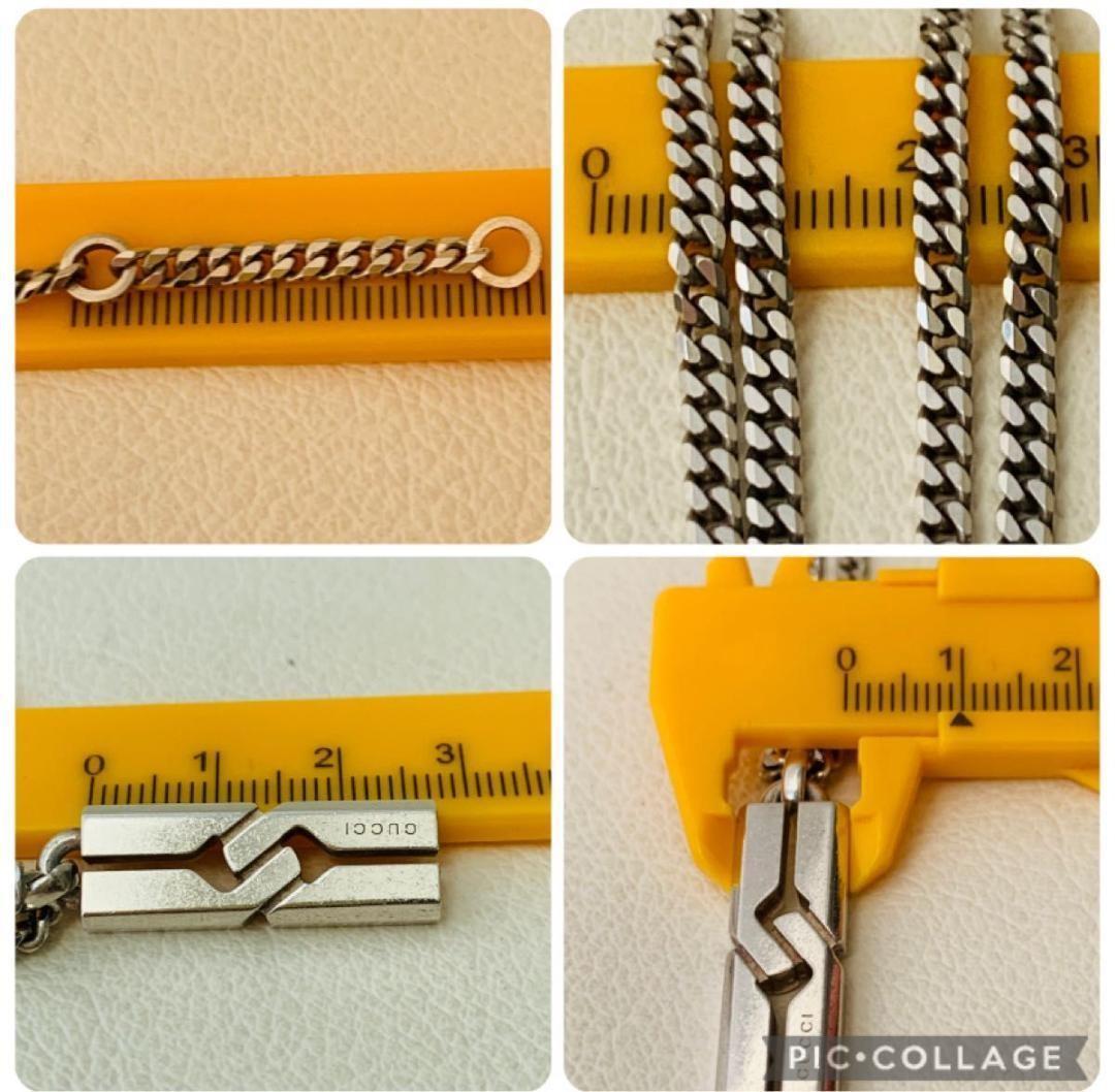 GUCCI Necklace Pendant Knot Infinity Silver 925 Unisex Accessory Authentic