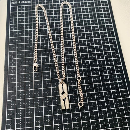 GUCCI Necklace Pendant Knot Infinity Silver 925 Unisex Accessory Authentic